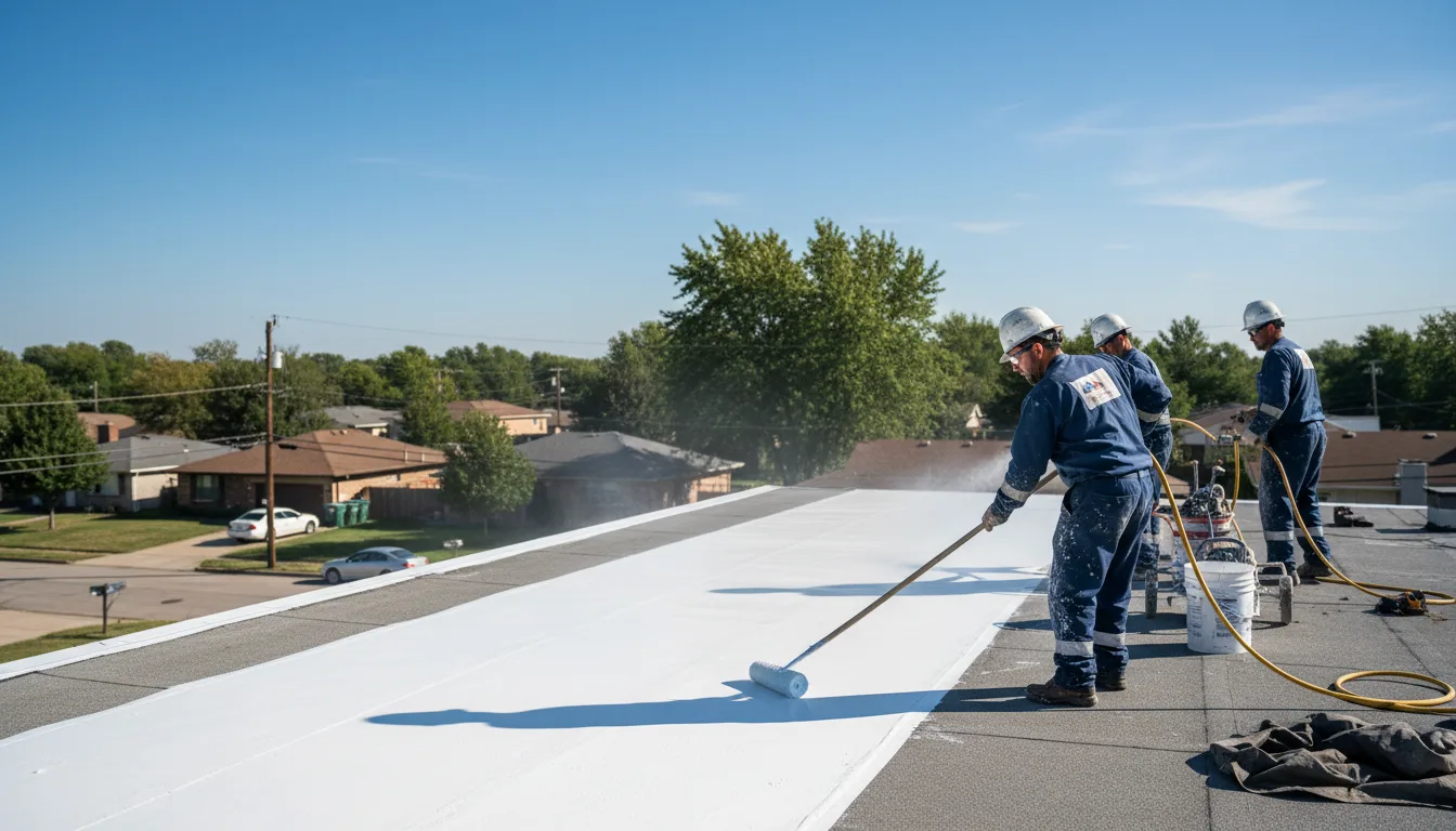Commercial roof coating in Roachdale, IN near me